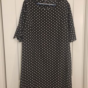 Polka Dot Black and White Dress